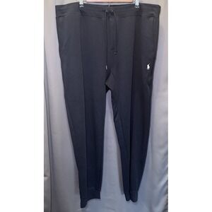 Polo Ralph Lauren Pants Mens 2XLT Navy Fleece Jogger Sweatpants Drawstring Pony
